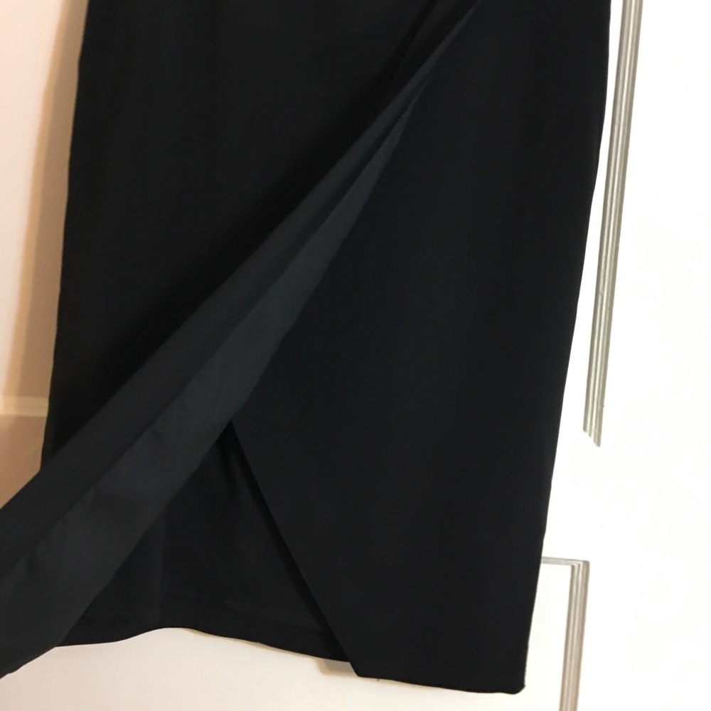 Banana republic monogram black midi cross skirt